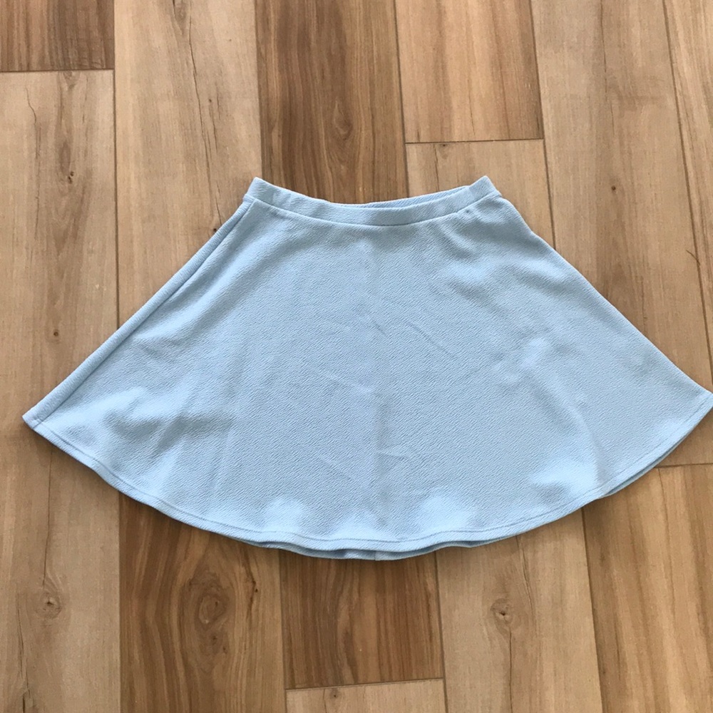 Baby blue skater skirt